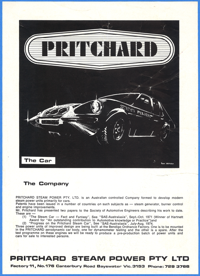 Pritchard Steam Power Pty. Ltd. Brochure