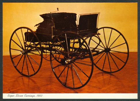 Sylvester Roper Steam Carriage, 1863, Henry Ford Museum Postcard, Front