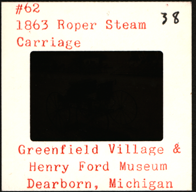 Roper Steam Carriage Color Slide Greenfield Village