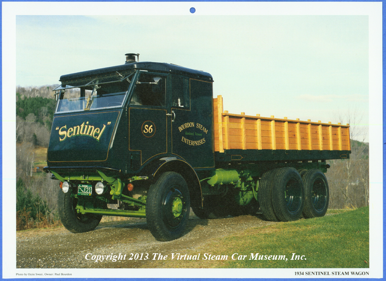 Sentinel Waggon Works, Paul Bourdon Owner, Calendar Print