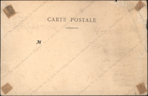 Garderner-Serpolle Race Car,  French Post Card Reverse
