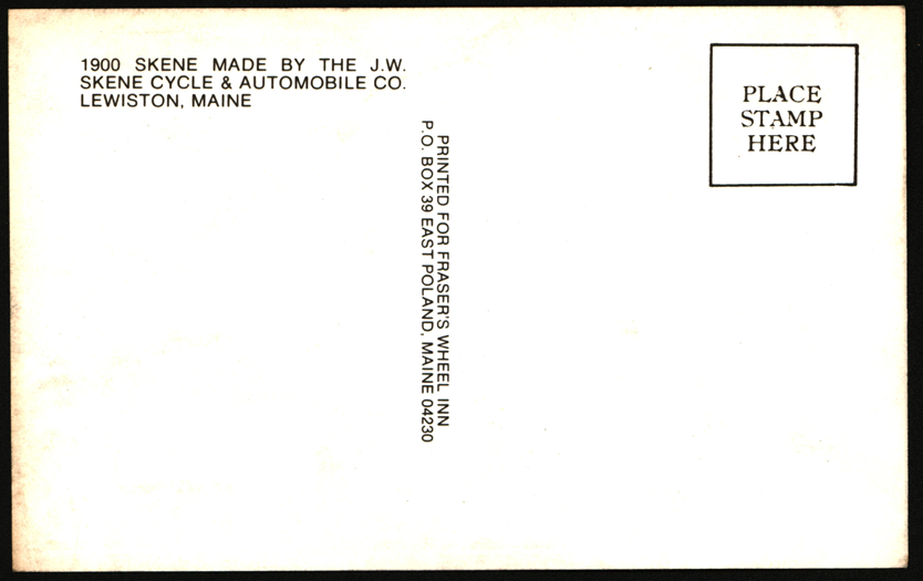 Skene American Automobile Company, Springfield, MA Post Card