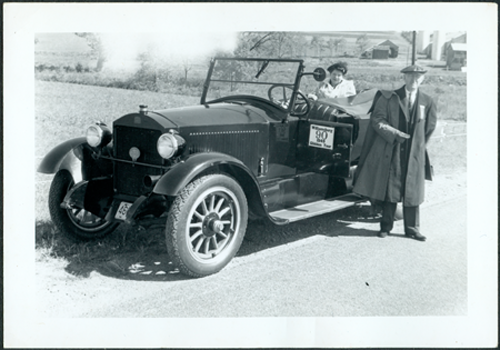 Stanley on the 1949 Glidden Tour in Williamsburg, VA