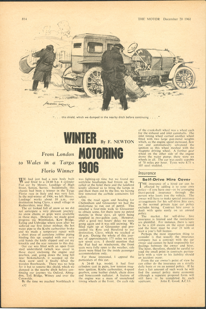 The Motor, December 20, 1961 Article