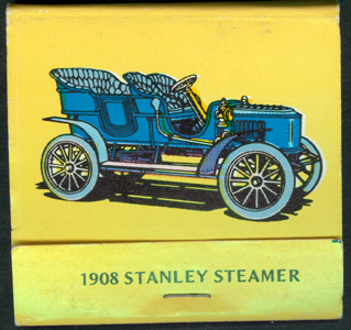 Stanley Steam Car Matchbook Cover