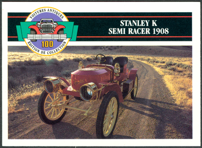 Stanley Steam Car Card