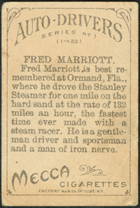 Fred Marriott Cigarette Card