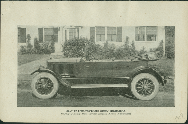 Stanley Motor Carriage Company Four Passenger Touring 1919