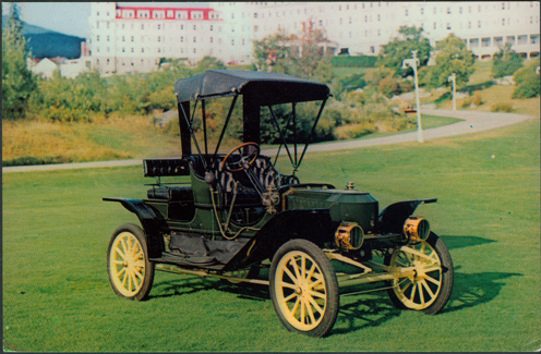 Stu Herman's 1910 Stanley Steam Car, Model 60, 10 hp at Mt. Washington, NH Hotel, VMCCA Diamond Anniversary Glidden Tour
