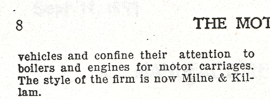 Stanley-Whitney Steam Carriage, Motor Age, September 12, 1899, p. 8, Photocopy, Conde Collection.