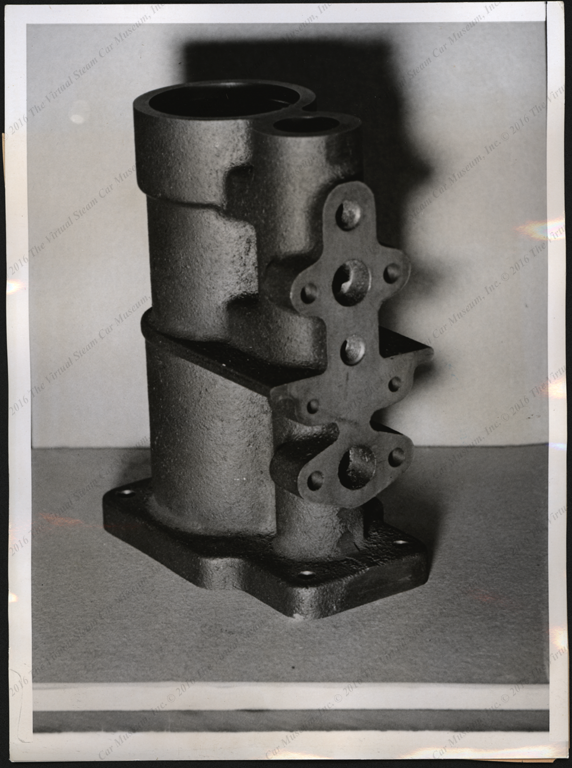 Steam Motors, Inc. Press Photograph, June 1, 1938, Cylinder Casting, Front