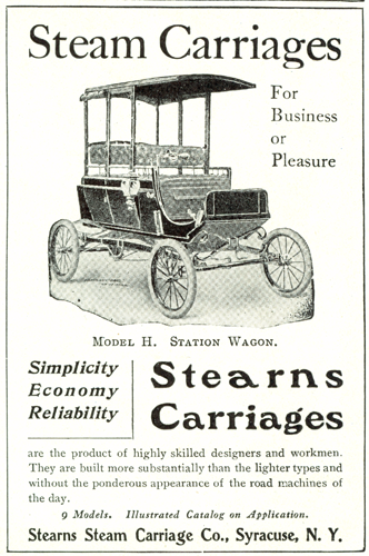 Stearns Steam Carriage Company, August 1902, Country  Life, p. LCCCVIII