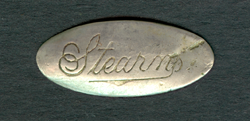 Stearns Steam Carriage Company lapel pin front