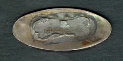Stearns Steam Carriage Company lapel pin , Reverse