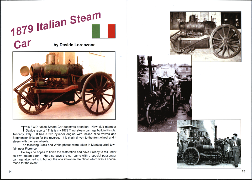 Trinci Steam Carraige, 1879, Italy