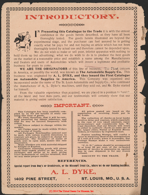 A. L. Dyke Catalogue No. 7, 1902